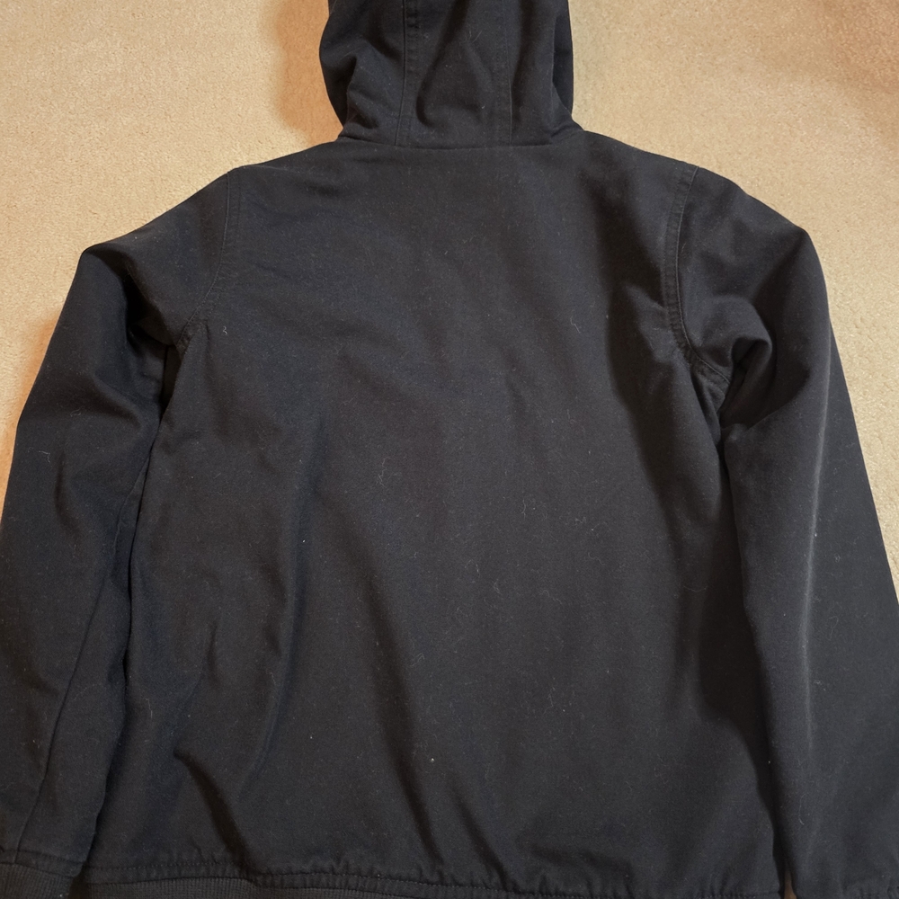 Kid's Black Columbia Hooded Jacket